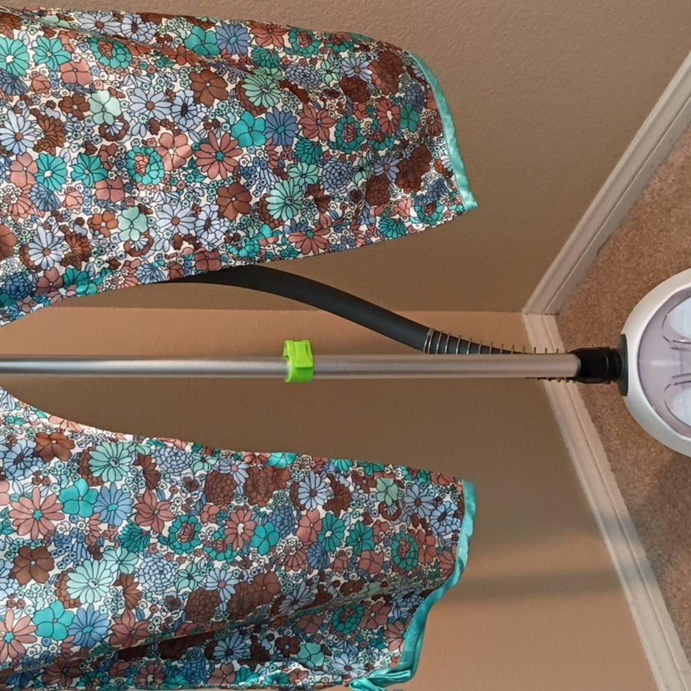 Vintage Old Navy Floral Pajama Pants - Brown and Teal Size XXL - Picture 3 of 9